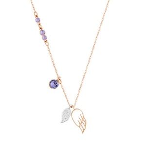 Swarovski Crystal Symbolica Purple Wing Pendant Necklace